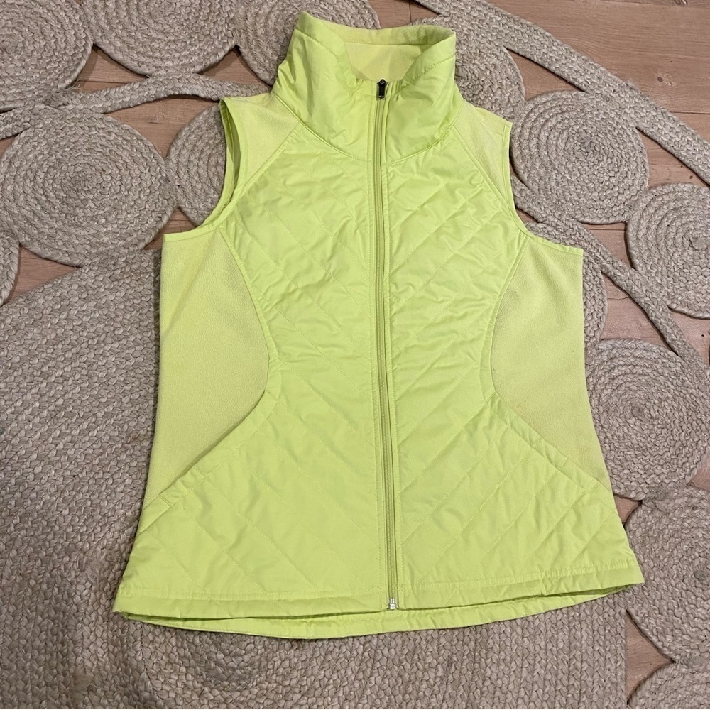 Columbia Perfect Mix Puffer Vest |Neon Green Yellow Sz L